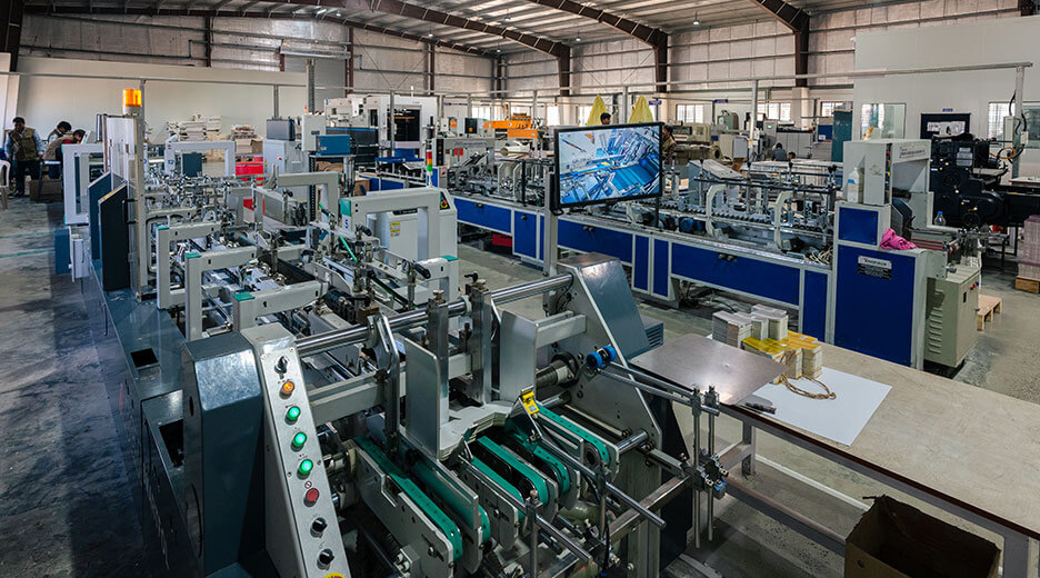 Offset print machines are in the AMBA offset printing press unit 